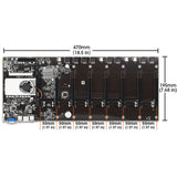 8 Graphics card directly plugged into ETH mining motherboard