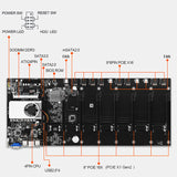 8 Video card directly plugged into ETH mining motherboard 65mm